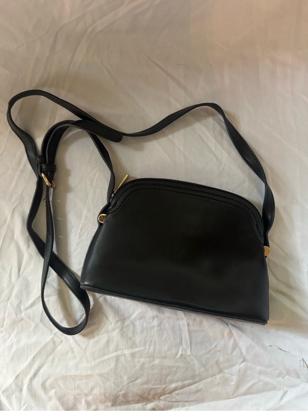 a new day Black Mini Crossbody Bag with Gold Accents